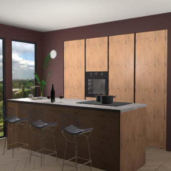 Astoria eiken greeploze keuken Rusiec 64218