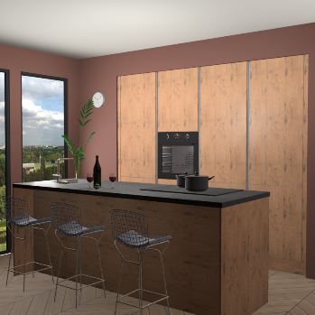 Astoria eiken greeploze keuken Rusiec 64221