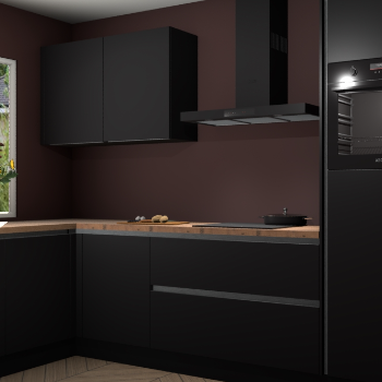 Zwarte greeploze keuken Limonos 81919
