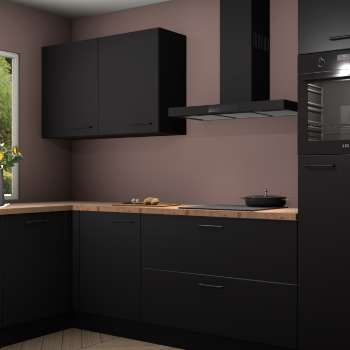 Zwarte keuken Limonos 81920