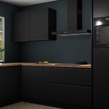 Zwarte greeploze keuken Limonos 81922