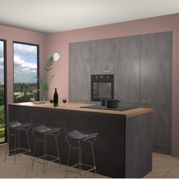 Beton Parelgrijs keuken Rusiec 70952