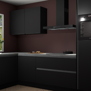 Zwarte greeploze keuken Limonos 81932