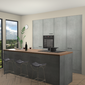 Beton Parelgrijs keuken Rusiec 70954