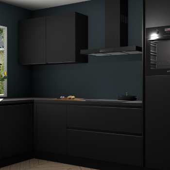 Zwarte greeploze keuken Limonos 81958