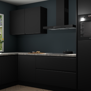 Zwarte greeploze keuken Limonos 82003
