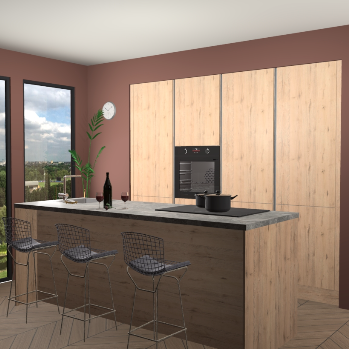 madera natuur greeploze keuken Rusiec 62777