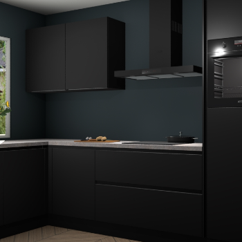 Zwarte greeploze keuken Limonos 82016