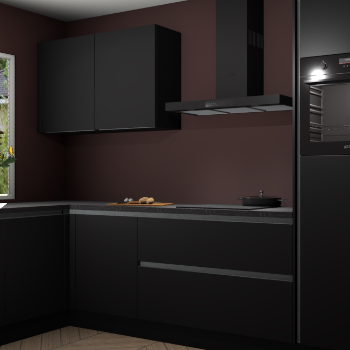 Zwarte greeploze keuken Limonos 82025