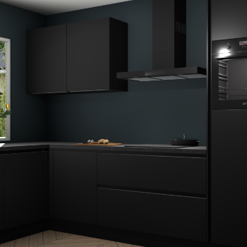 Zwarte greeploze keuken Limonos 82028