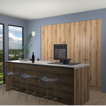 Goud Eiken keuken Rusiec 63794