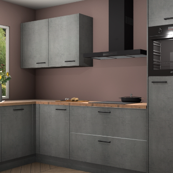 Beton parelgrijs keuken Limonos 82129