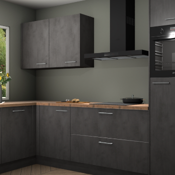 Beton antraciet keuken Limonos 82233