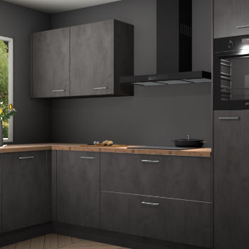 Beton antraciet keuken Limonos 82234