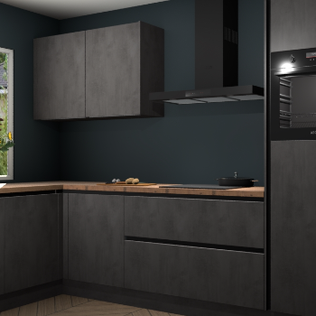 Beton antraciet greeploze keuken Limonos 82242