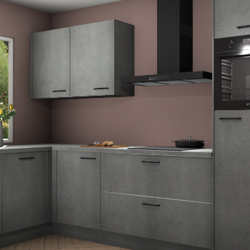 Beton parelgrijs keuken Limonos 82144