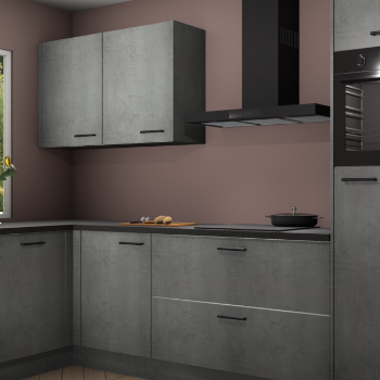 Beton parelgrijs keuken Limonos 82158