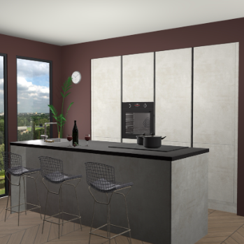 Beton opal greeploze keuken Rusiec 72014