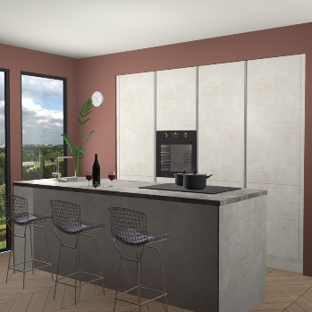 Beton opal greeploze keuken Rusiec 72017