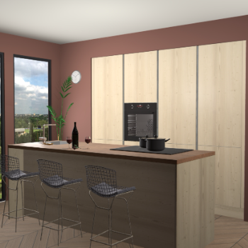 Vuren greeploze keuken Rusiec 65163