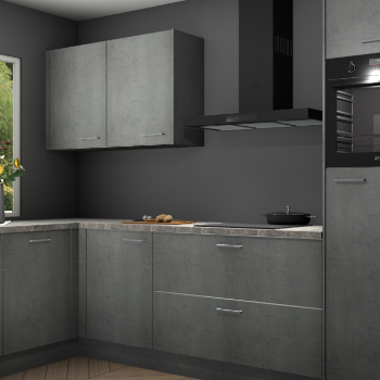 Beton parelgrijs keuken Limonos 82164