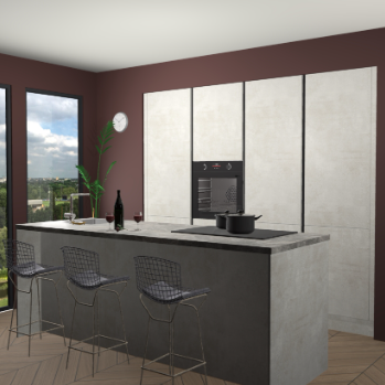 Beton opal greeploze keuken Rusiec 72020