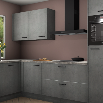 Beton parelgrijs keuken Limonos 82167