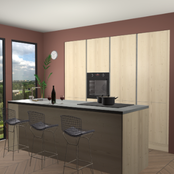 Vuren greeploze keuken Rusiec 65189