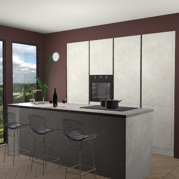 Beton opal greeploze keuken Rusiec 72026