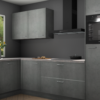 Beton parelgrijs keuken Limonos 82190