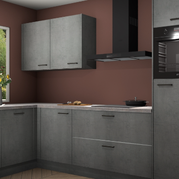 Beton parelgrijs keuken Limonos 82193