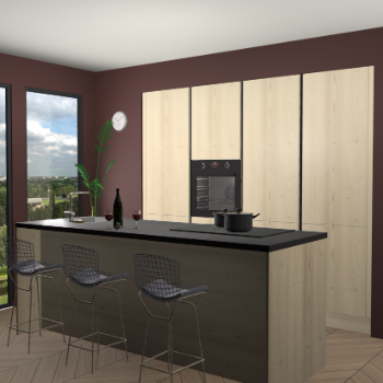 Vuren greeploze keuken Rusiec 65205