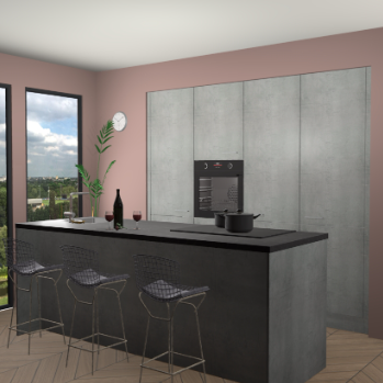 Beton Parelgrijs keuken Rusiec 71398