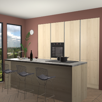 Vuren greeploze keuken Rusiec 65208