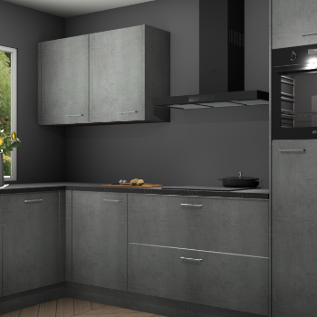 Beton parelgrijs keuken Limonos 82203