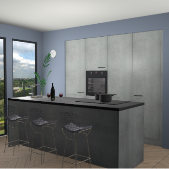 Beton Parelgrijs keuken Rusiec 71743