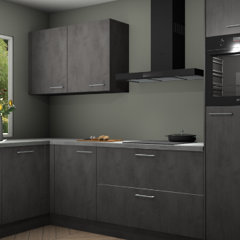 Beton antraciet keuken Limonos 82251