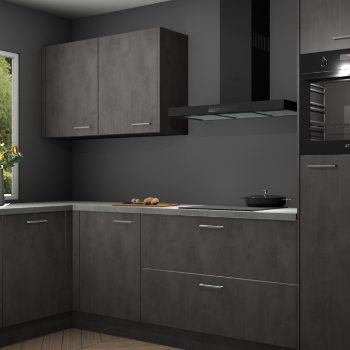 Beton antraciet keuken Limonos 82252