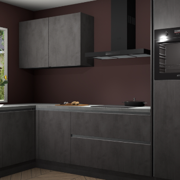 Beton antraciet greeploze keuken Limonos 82253