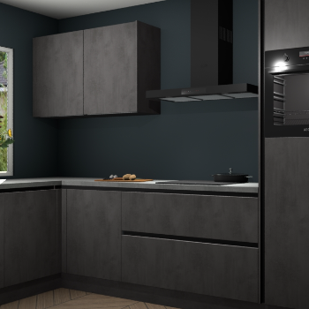 Beton antraciet greeploze keuken Limonos 82256