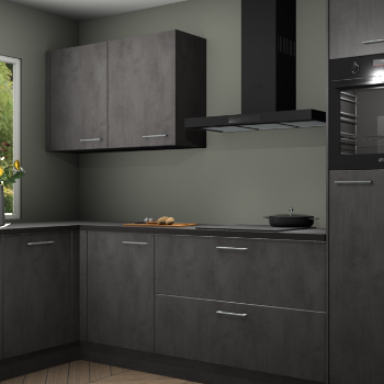 Beton antraciet keuken Limonos 82263
