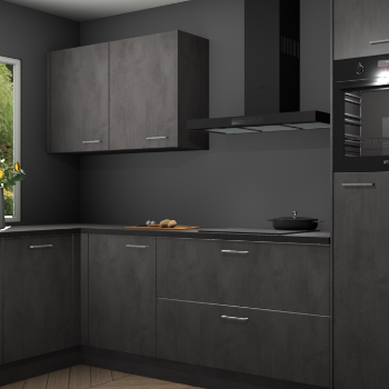 Beton antraciet keuken Limonos 82269