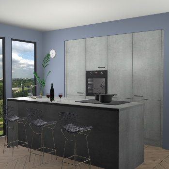 Beton Parelgrijs keuken Rusiec 71377