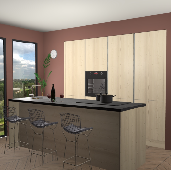 Vuren greeploze keuken Rusiec 65220