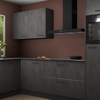 Beton antraciet keuken Limonos 82267
