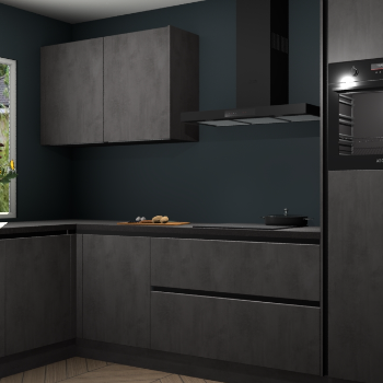 Beton antraciet greeploze keuken Limonos 82268