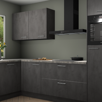 Beton antraciet keuken Limonos 82270