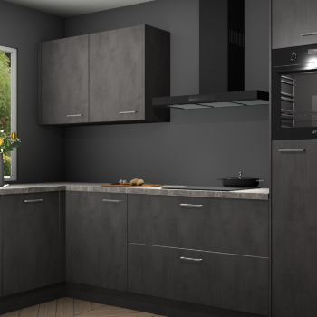 Beton antraciet keuken Limonos 82271