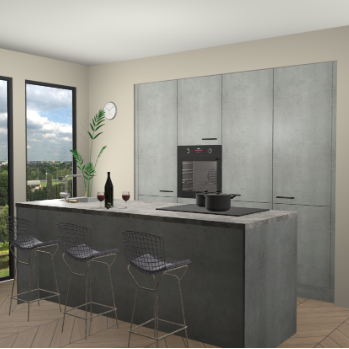 Beton Parelgrijs keuken Rusiec 71388