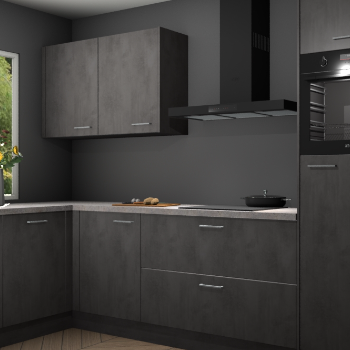 Beton antraciet keuken Limonos 82278